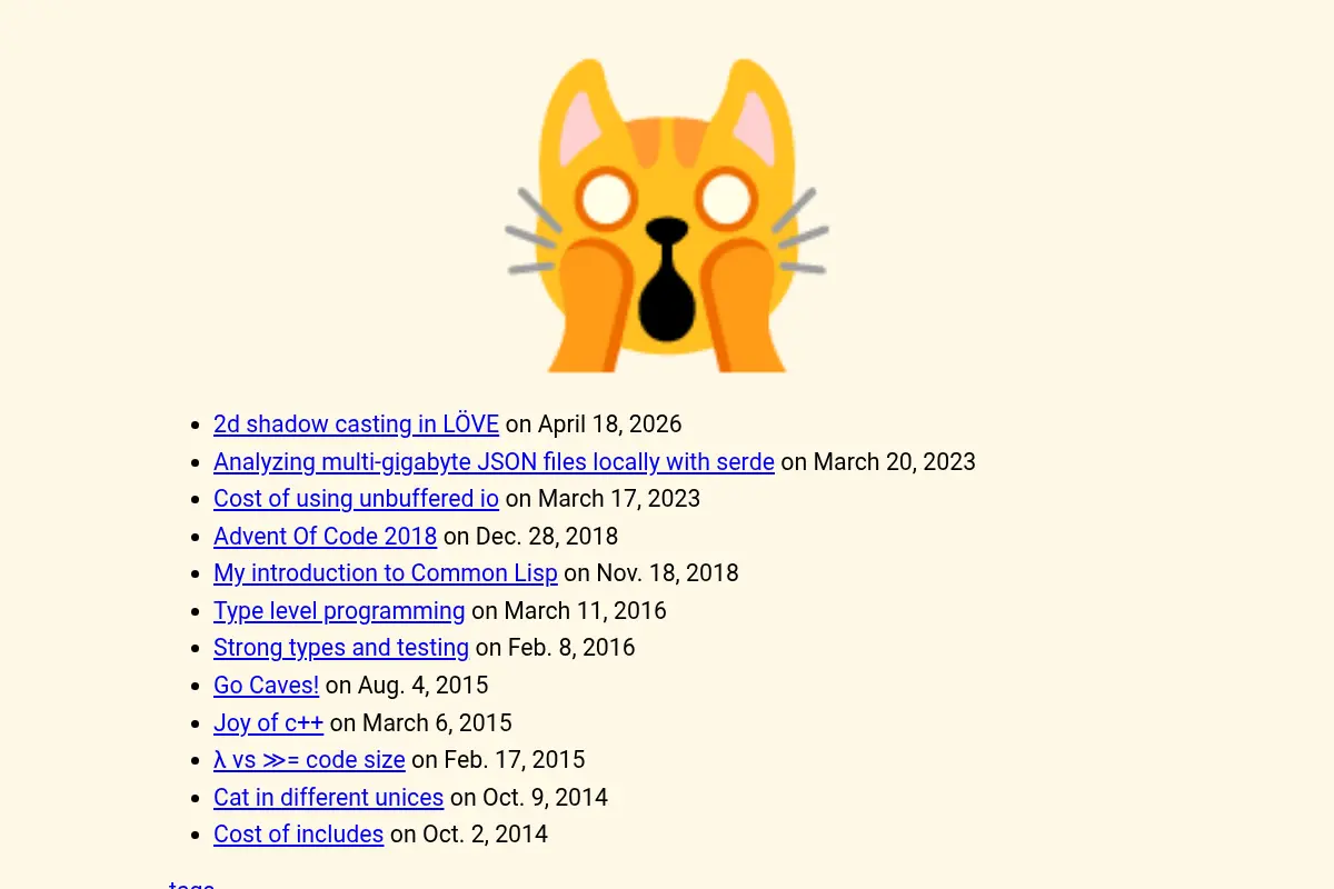 Tumdum's homepage