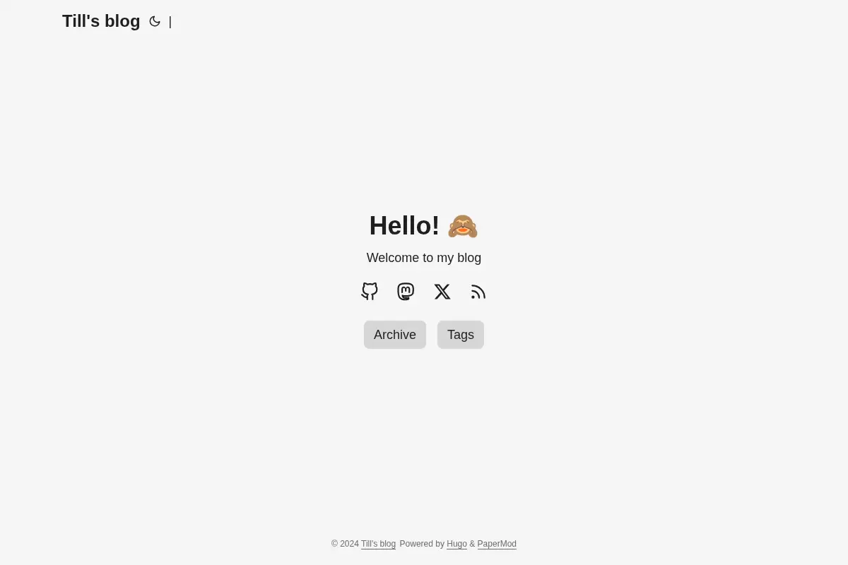 Till's blog