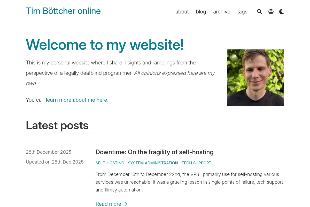 Tim Böttcher online