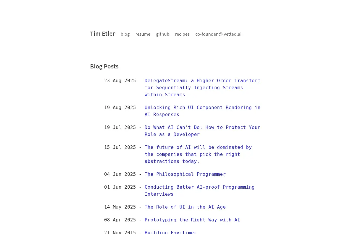 Tim Etler (dot) com