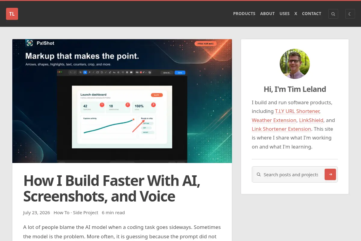 Tim Leland - Developer & Blogger