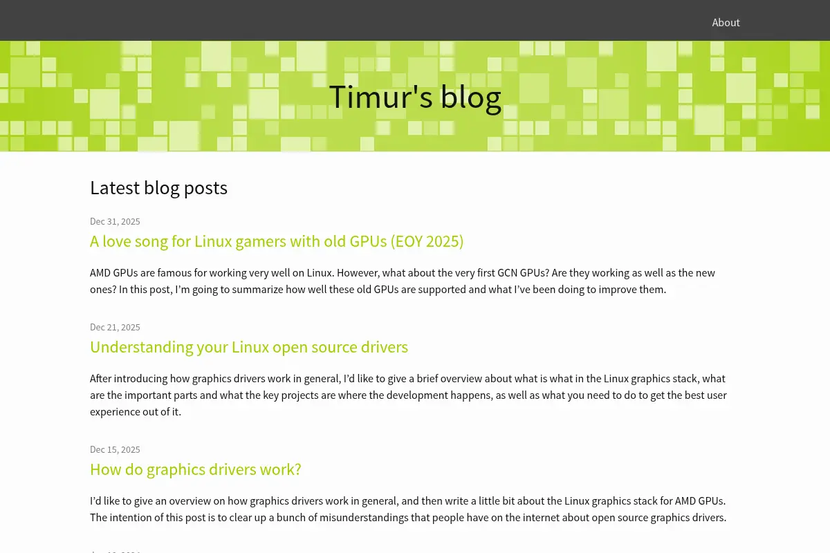 Timur’s blog