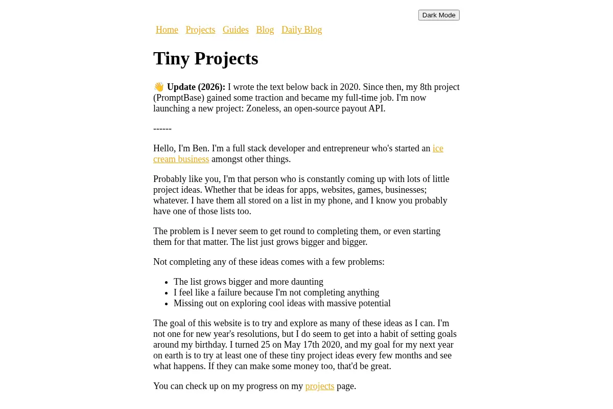 Tiny Projects