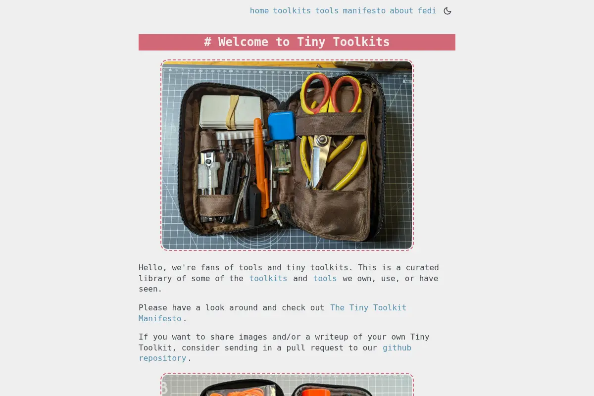 Tiny Toolkits