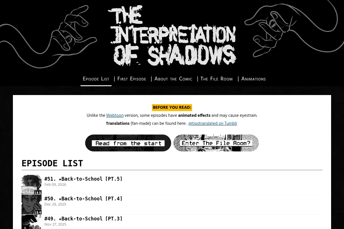 The Interpretation of Shadows – a webcomic by @nyoomian