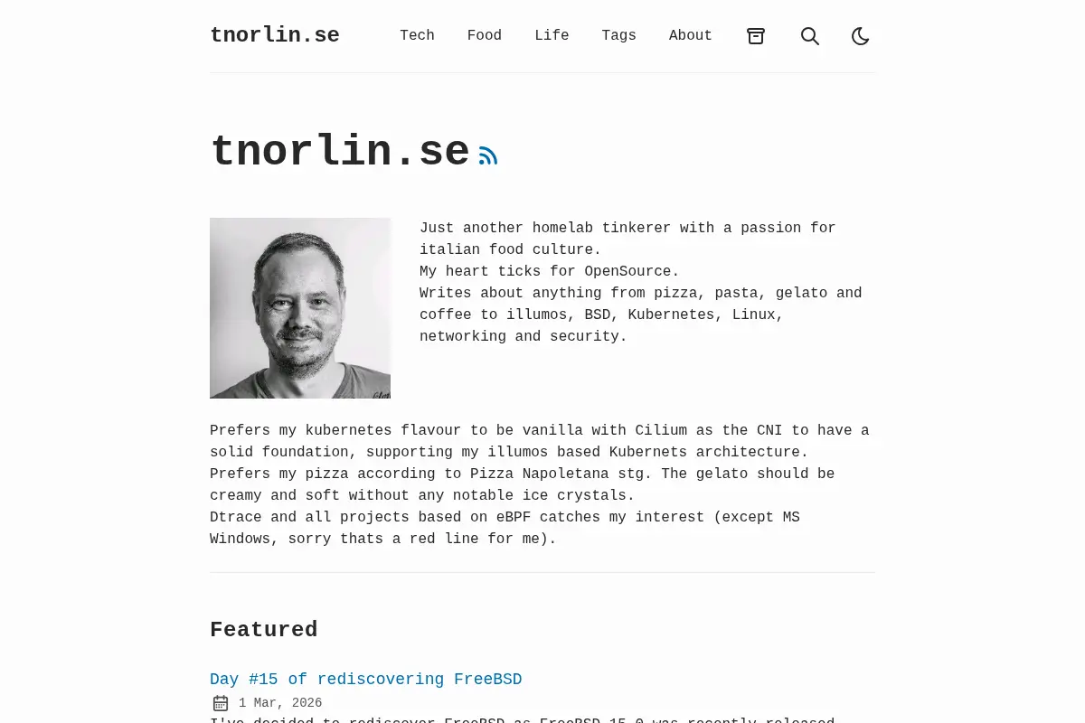 Tony Norlin's Blog
