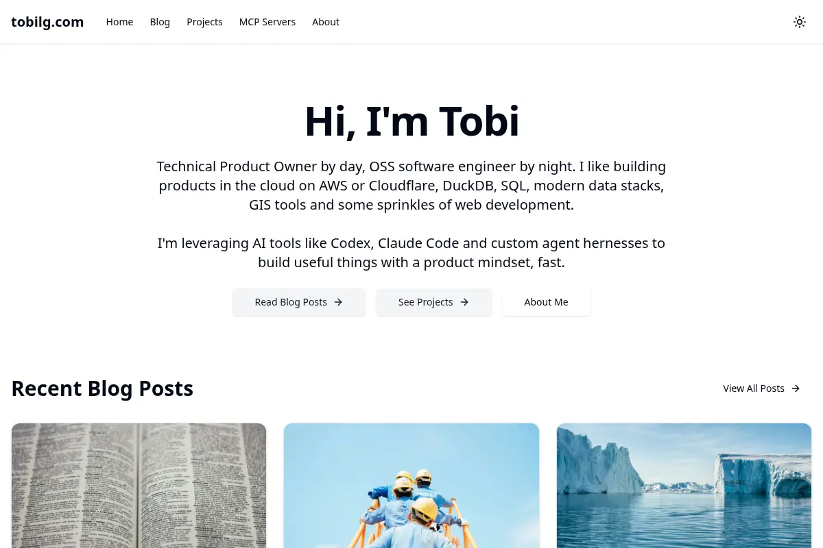 Hi, I'm Tobi - Technical Product Owner by day, OSS software engineer by night