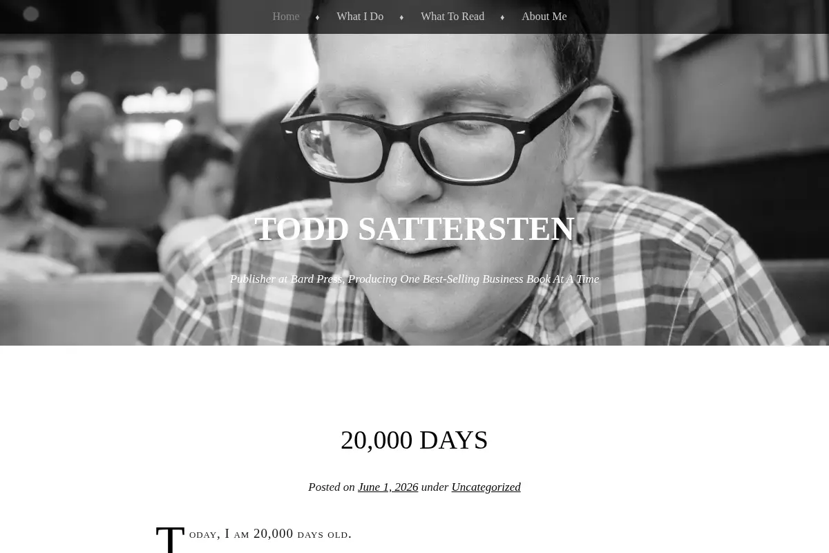Todd Sattersten | Publisher at Bard Press