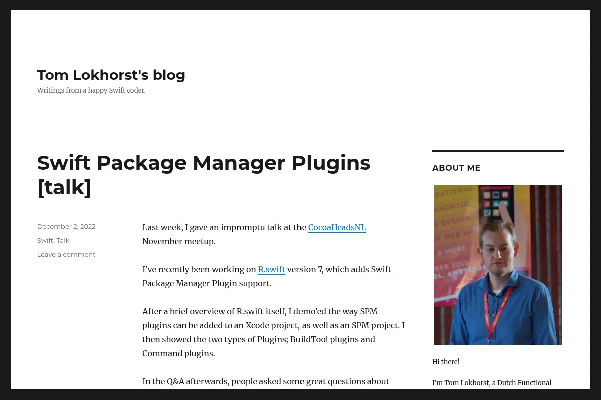 Tom Lokhorst's blog