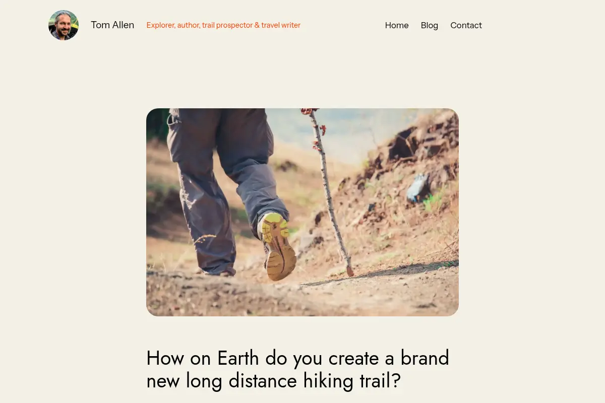 How on Earth do you create a brand new long distance hiking trail?
