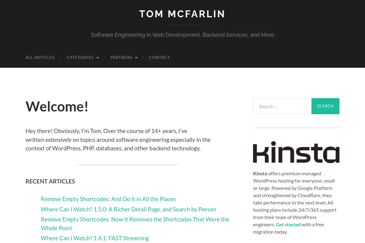 Tom McFarlin | Software Engineering in Web Development, Backend Services, and More