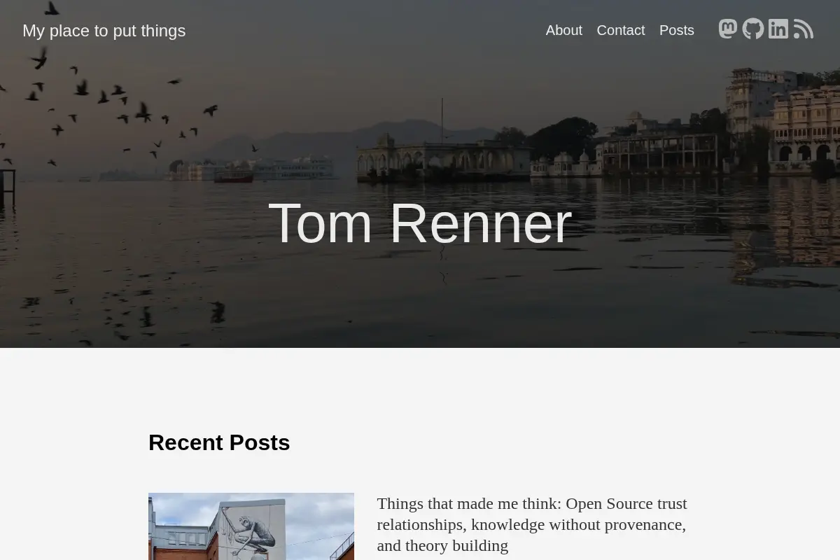 Tom Renner | My place to put things