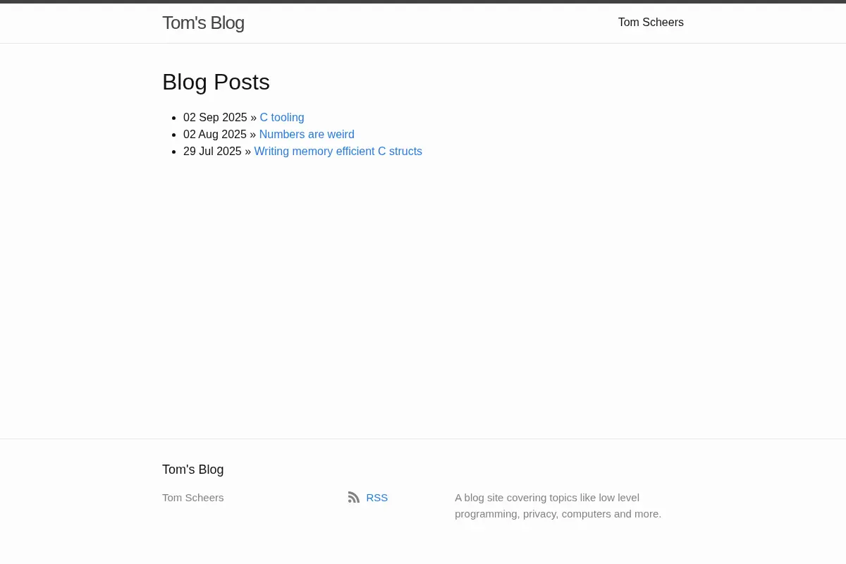 Tom's Blog