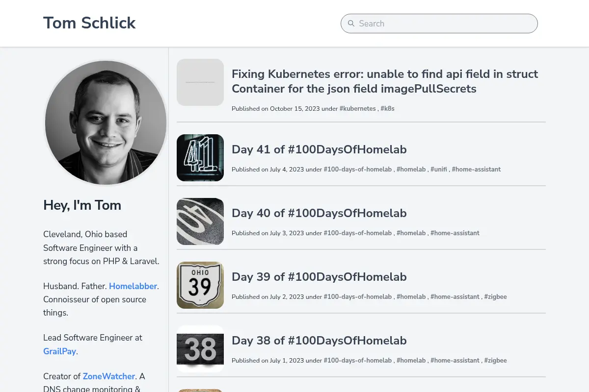 Tom Schlick's Blog