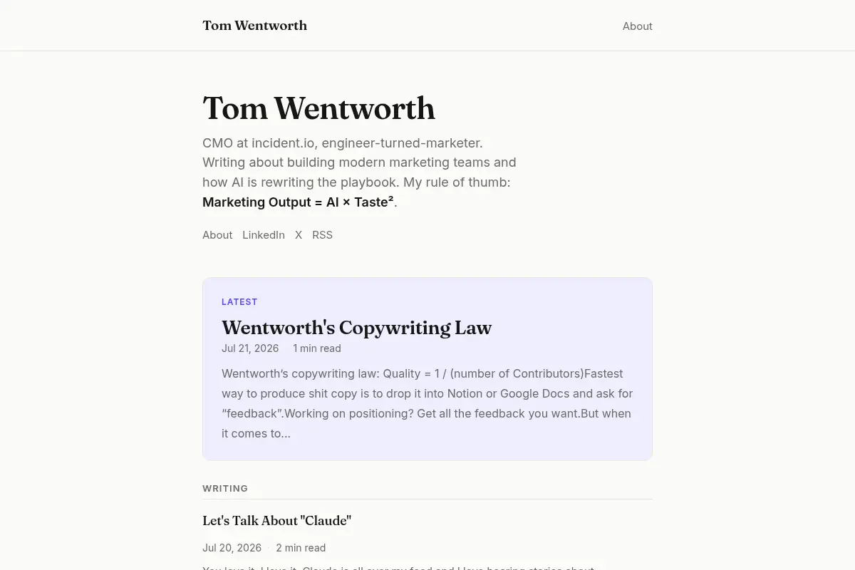 Tom Wentworth
