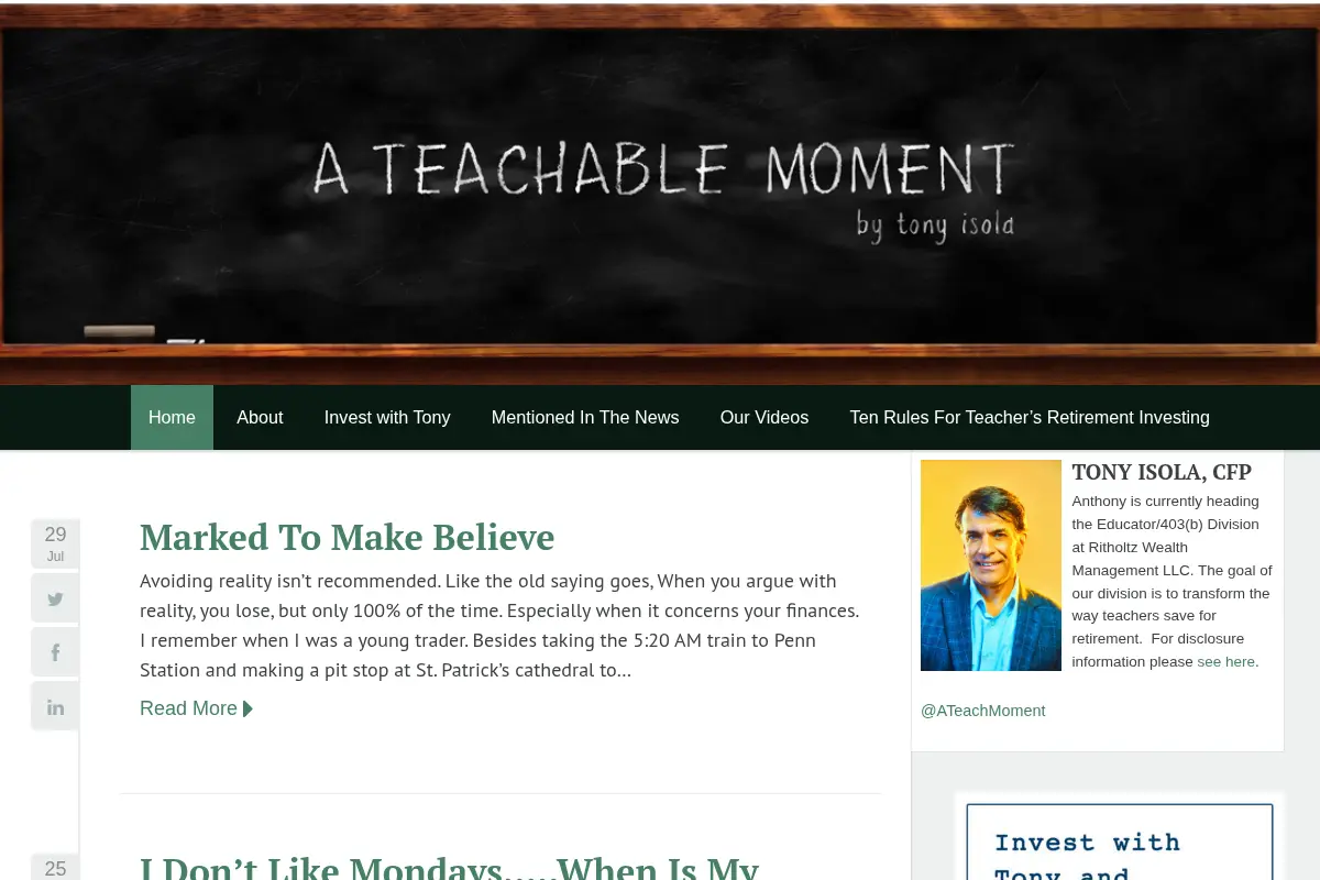 A Teachable Moment