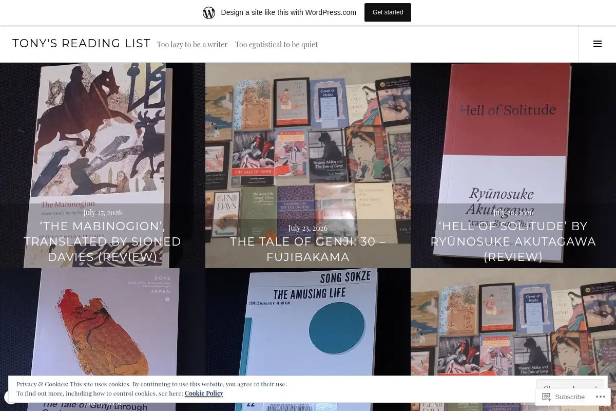 Tony's Reading List
