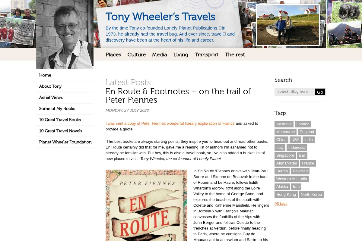 Tony Wheeler's Travels