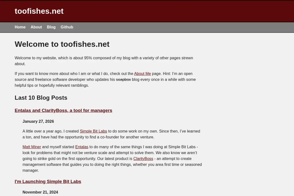 toofishes.net