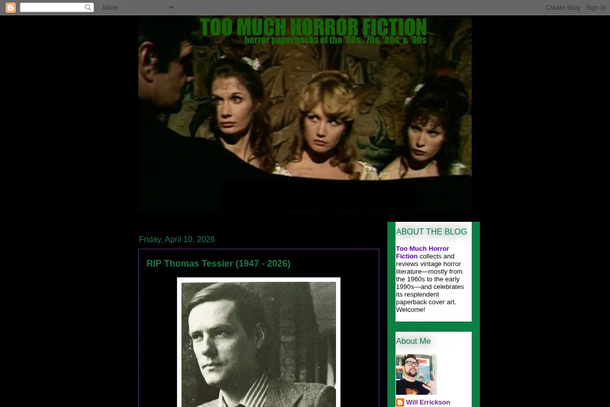 Too Much Horror Fiction