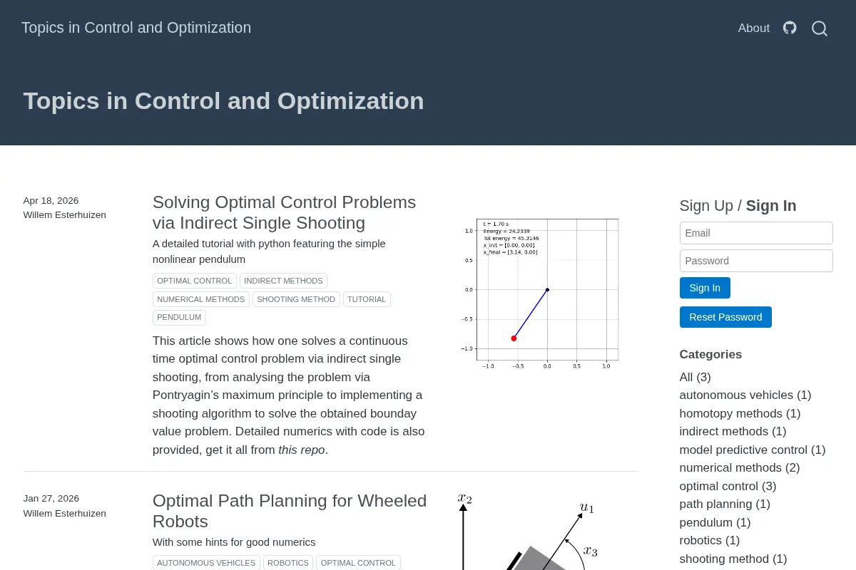 Topics in Control and Optimization