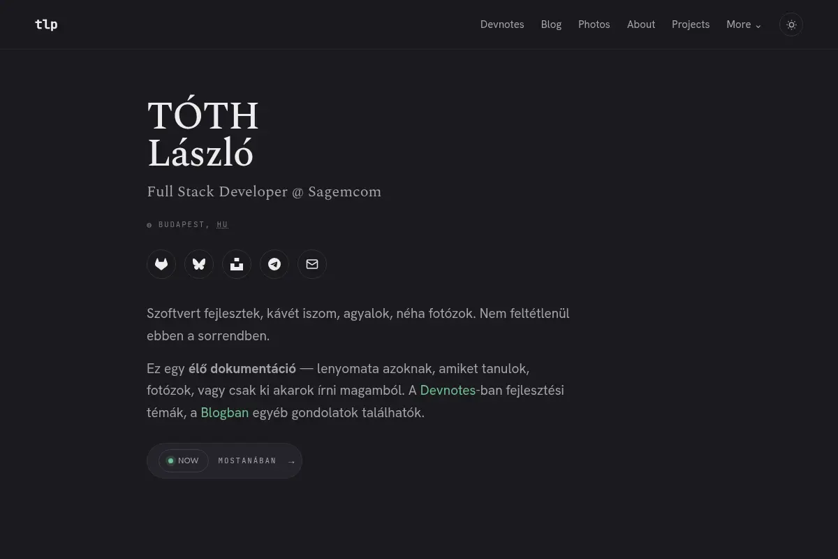 TÓTH László - Personal Site