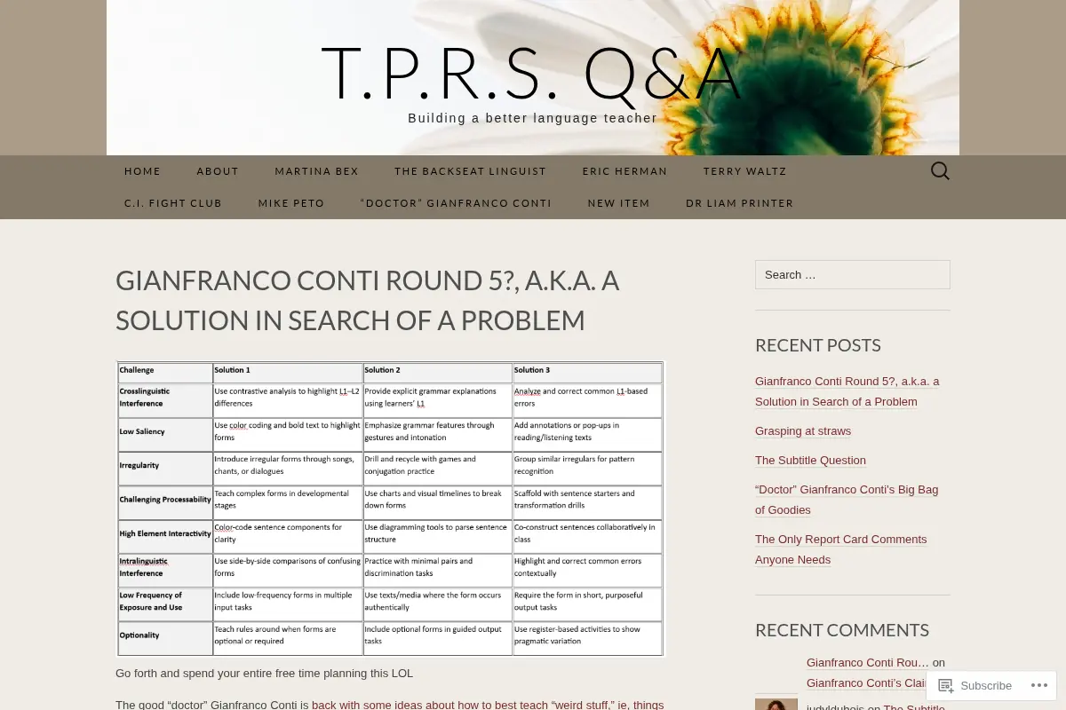 t.p.r.s. q&a