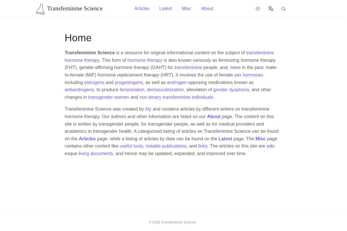Transfeminine Science