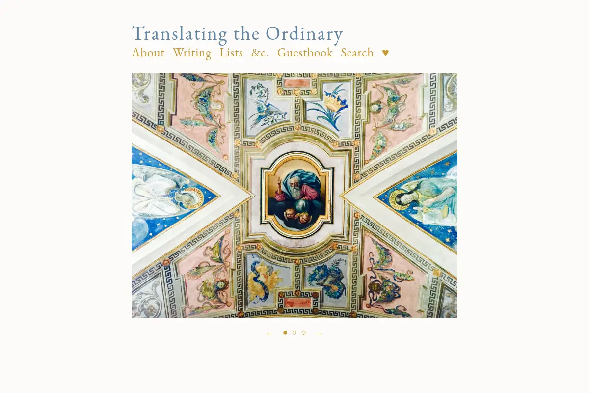 Translating the Ordinary