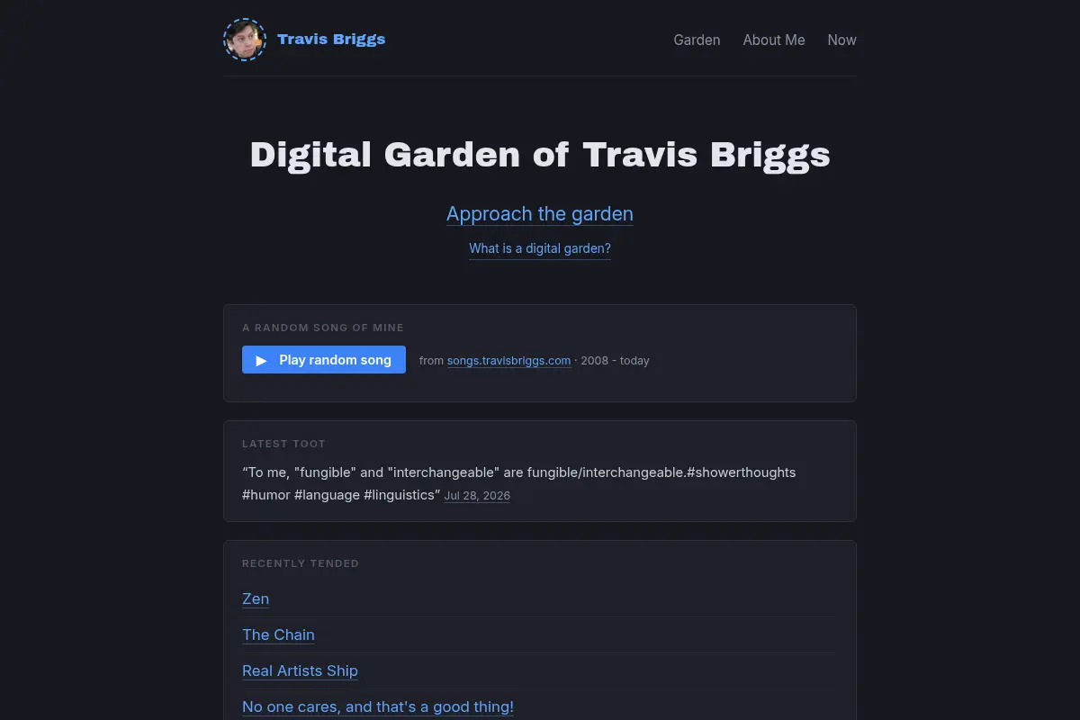 Digital Garden of Travis Briggs
