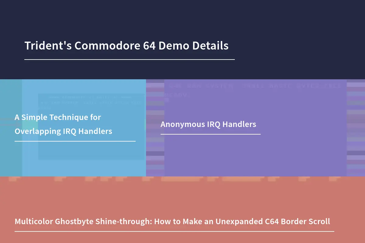 Trident's C64 Demo Details