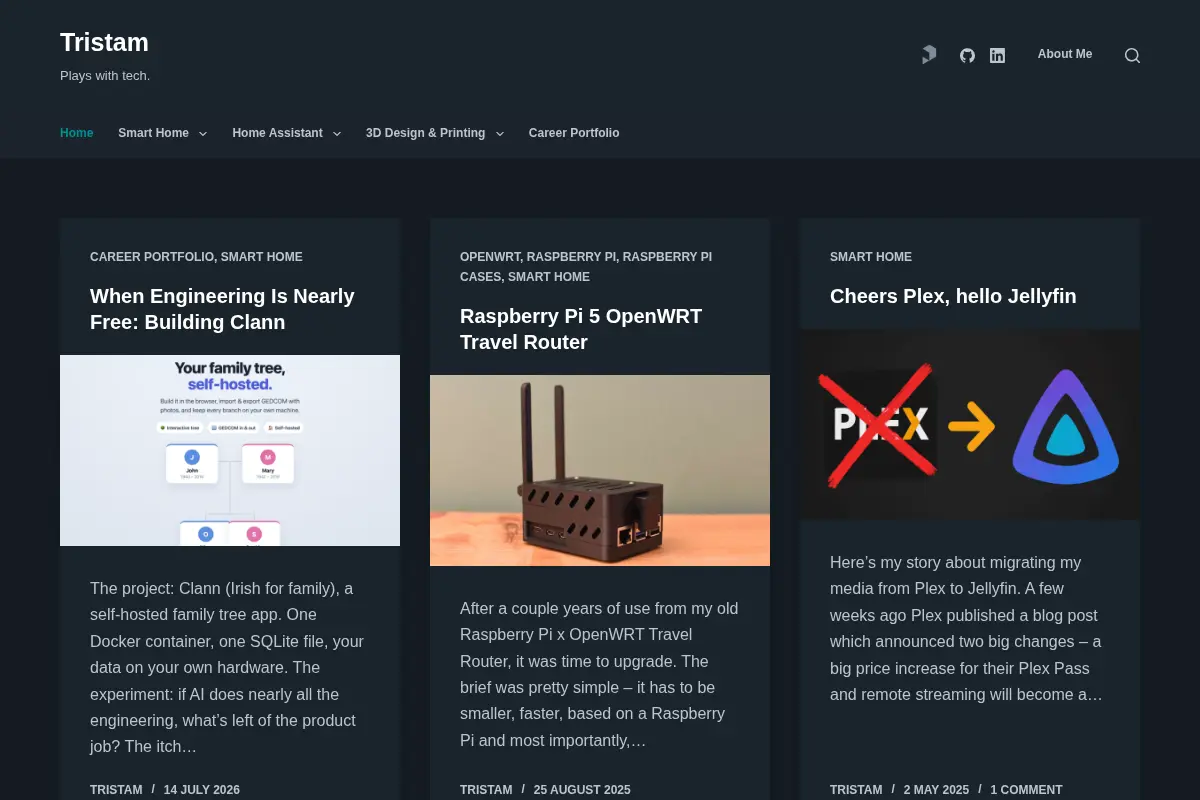 Tristam – Plays with tech.