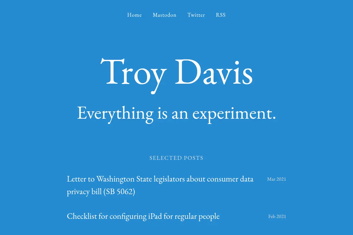 Troy Davis, Seattle