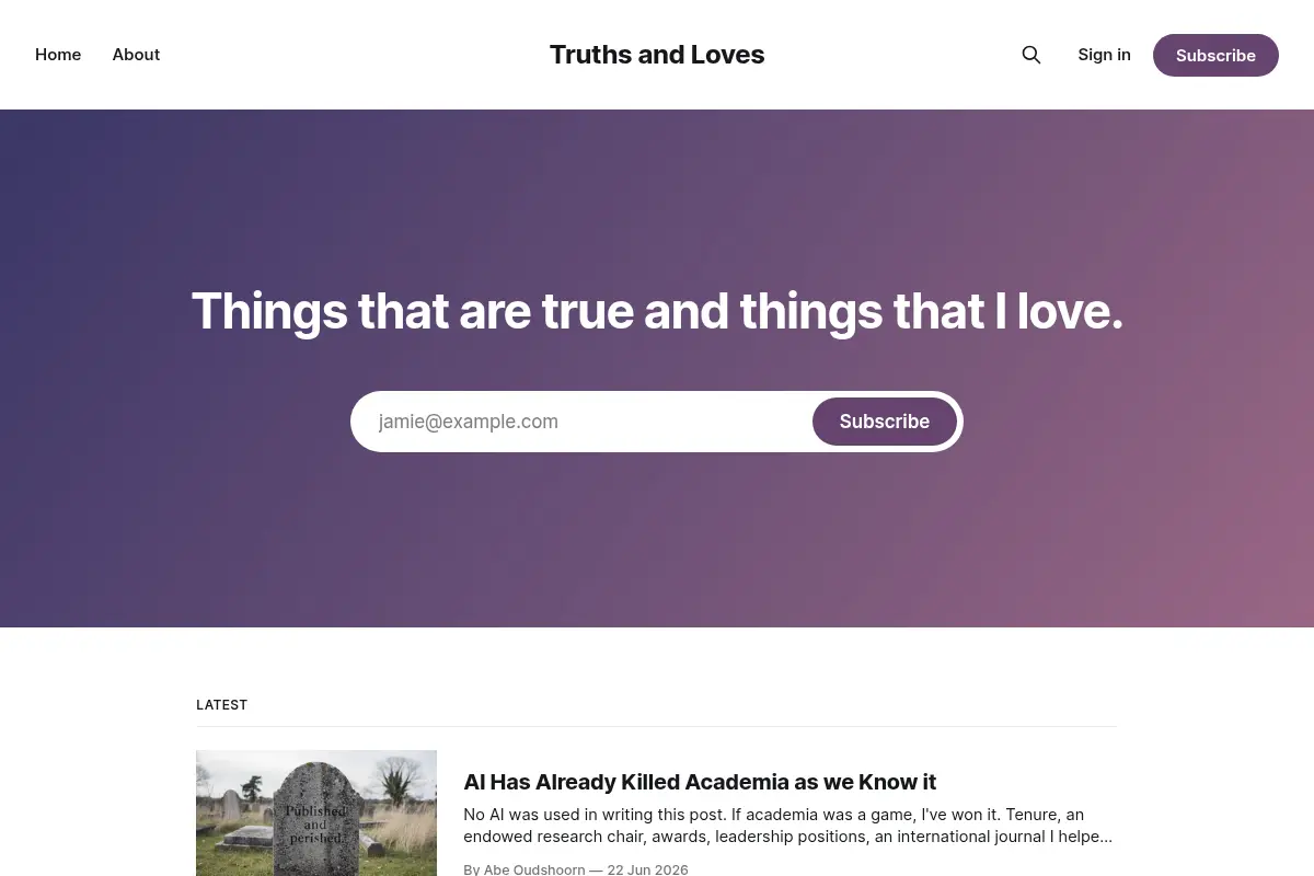 Truths and Loves