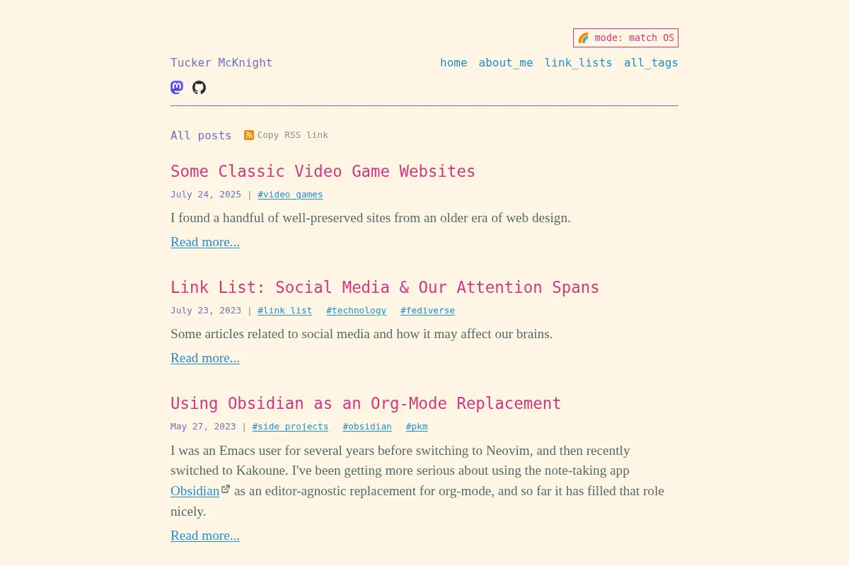 Tucker McKnight's blog