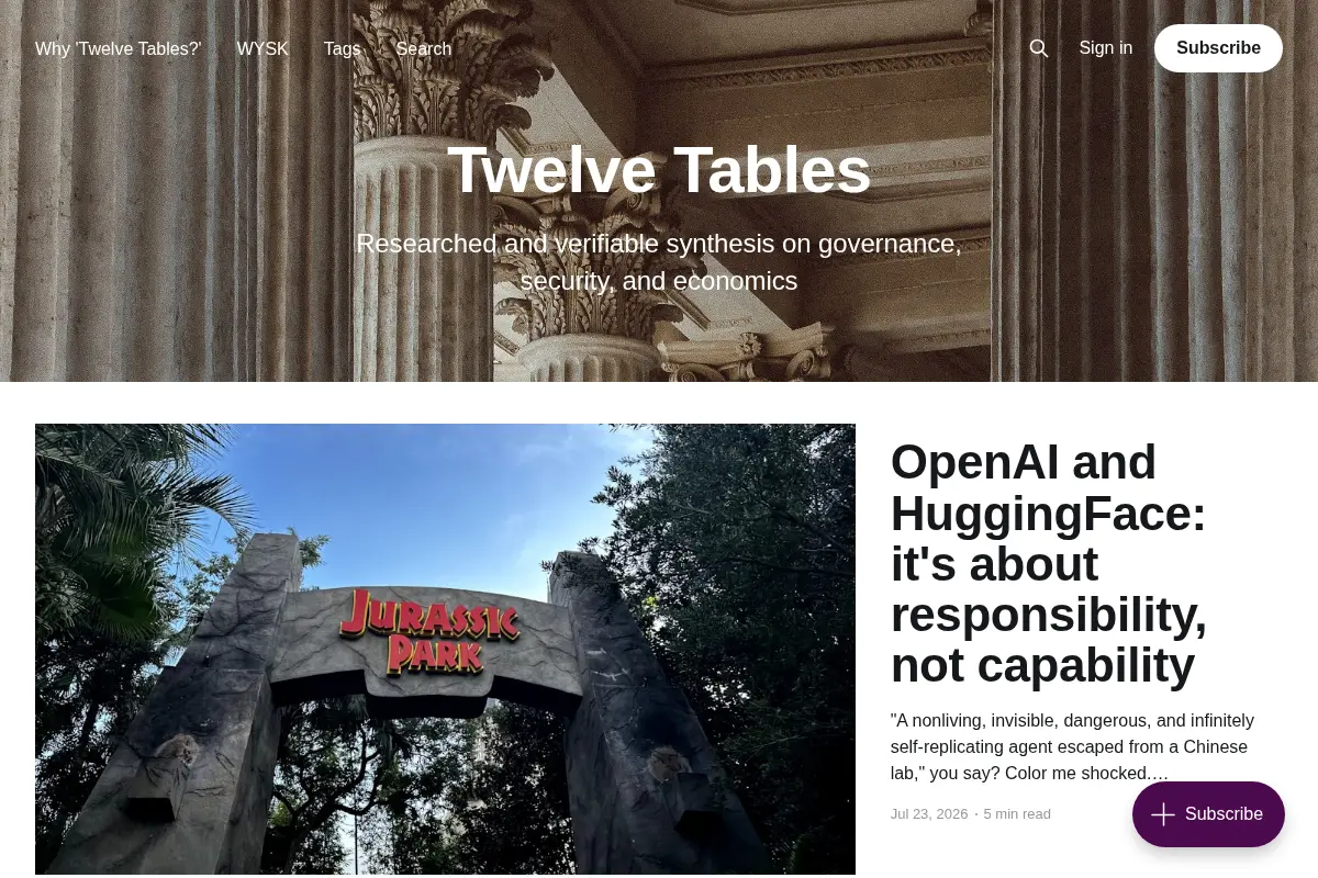 Twelve Tables: transparency and equality to drive improvement