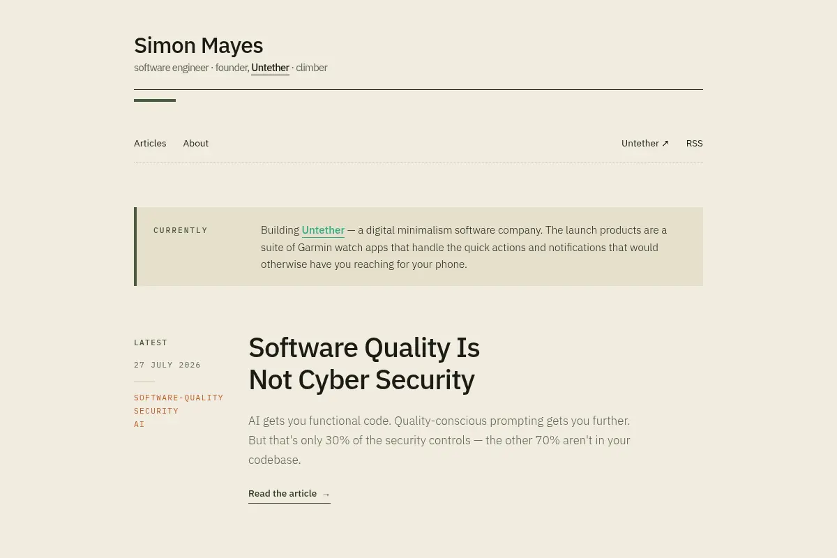 Simon Mayes — Type II Fun