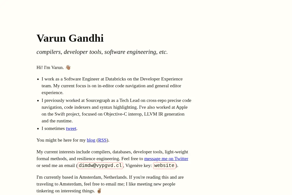 Varun Gandhi | writing, compilers, software engineering and minutae
