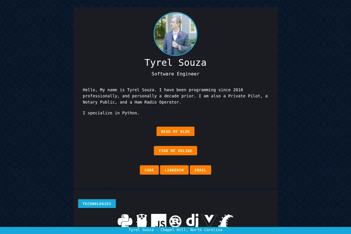 Tyrel Souza's Website