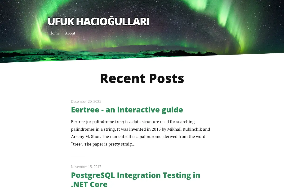 Ufuk Hacıoğulları | Programming blog