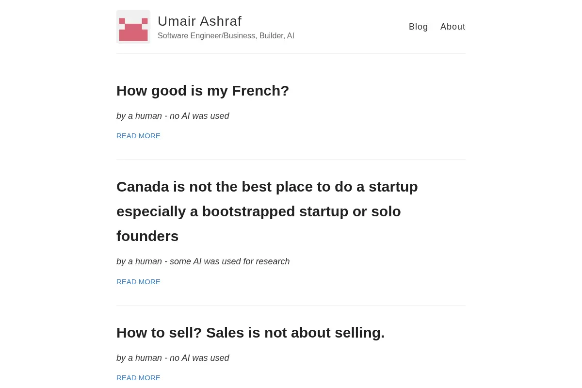 Umair Ashraf – Software Engineer/Business, Builder, AI