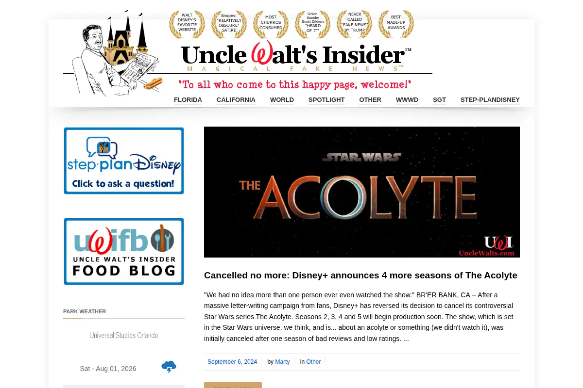 Uncle Walt's Insider