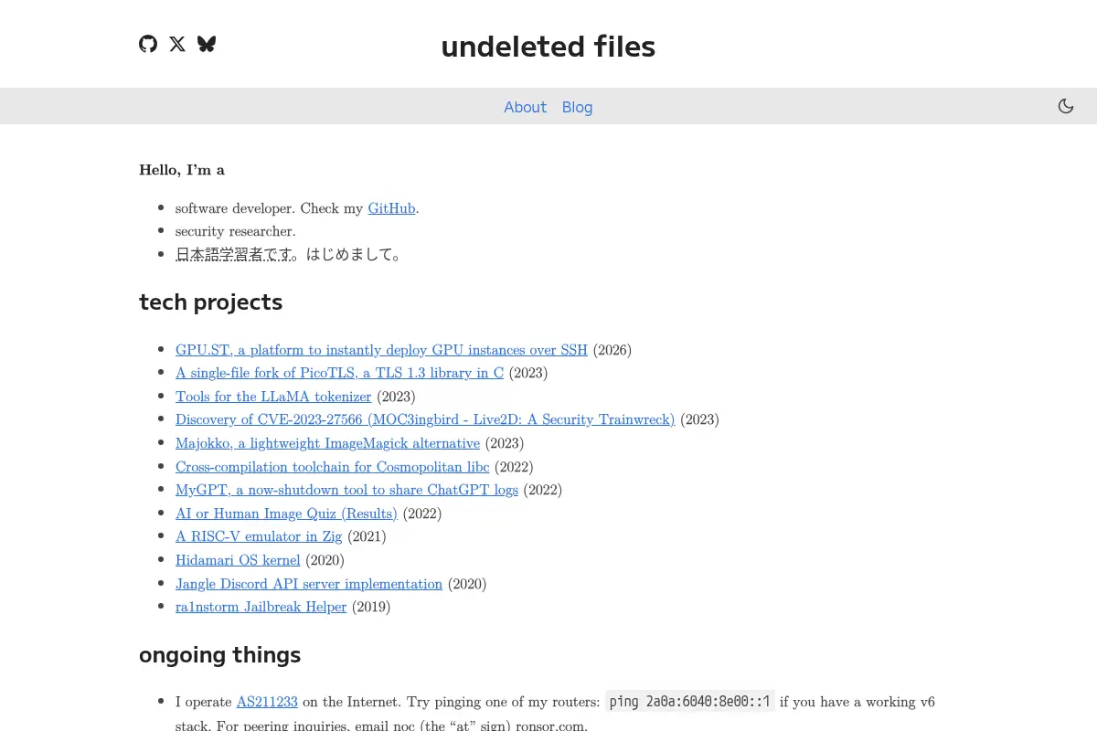 Undeleted Files
