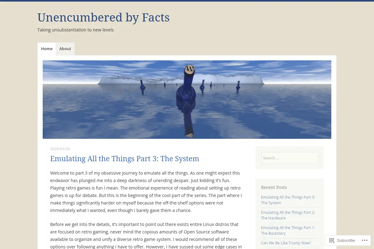 Unencumbered by Facts
