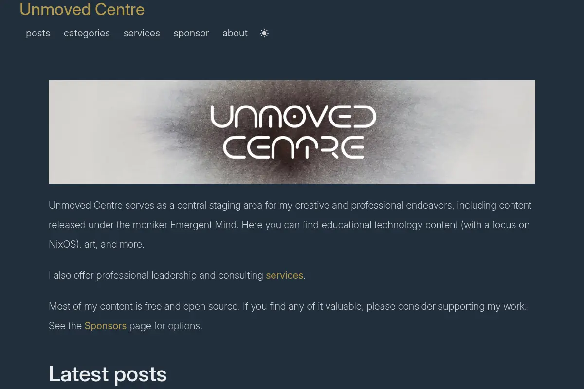 Unmoved Centre