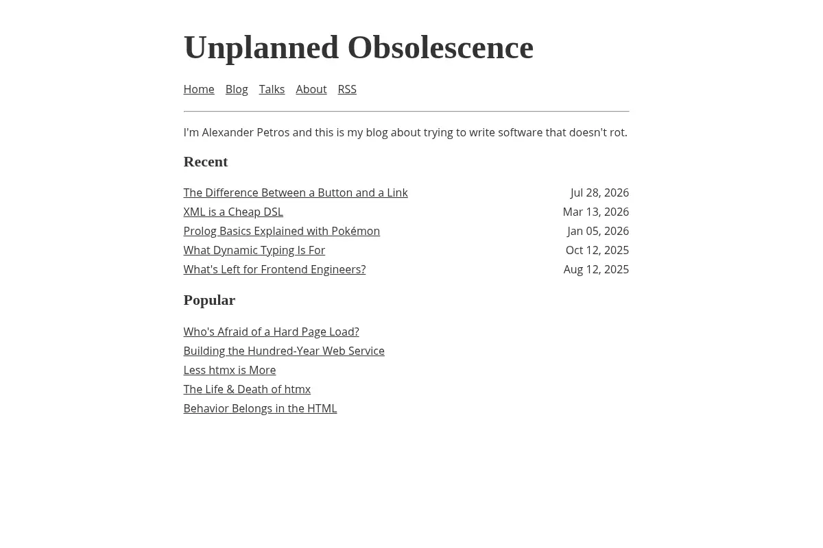 Unplanned Obsolescence