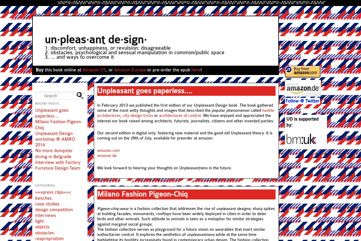un·pleas·ant de·sign·