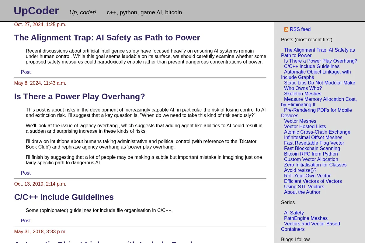 UpCoder coding blog