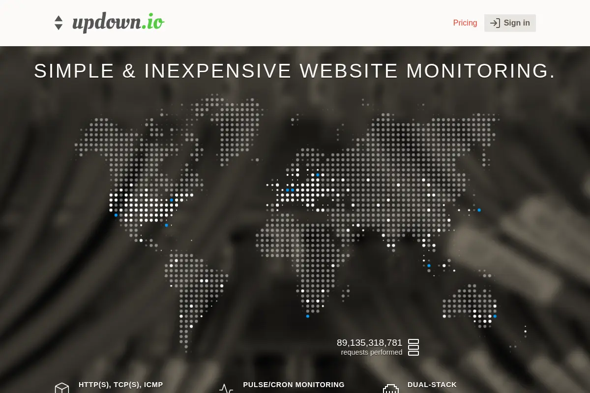 updown.io – Website monitoring, simple and inexpensive