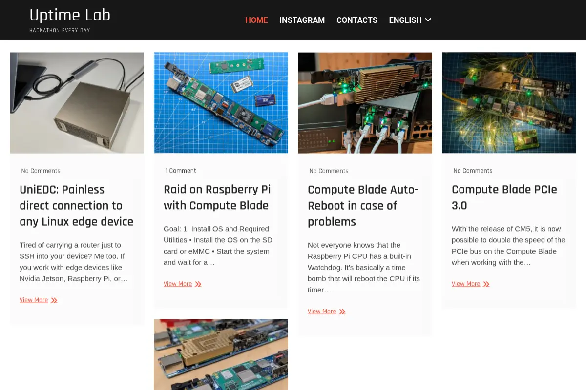 Uptime Lab / Hackathon every day